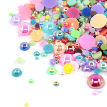 mélange lâche couleur dos plat perles de perles en vrac FP11
